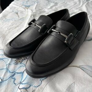 Call It Spring Black Leather Loafers